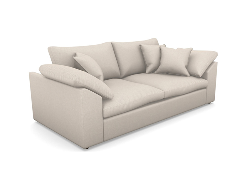1 Big Softie Sloped Arm 3 Seater Sofa in Two Tone Plain